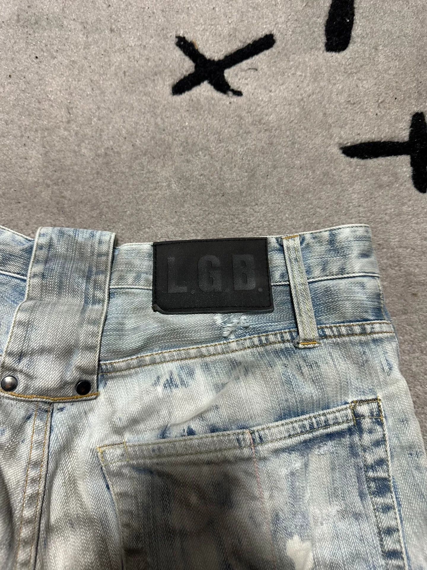 Le Grande Bleu (L.G.B.) LGB ST104 Splash Distressed Jeans Size US 28 / EU 44 - 5 Thumbnail