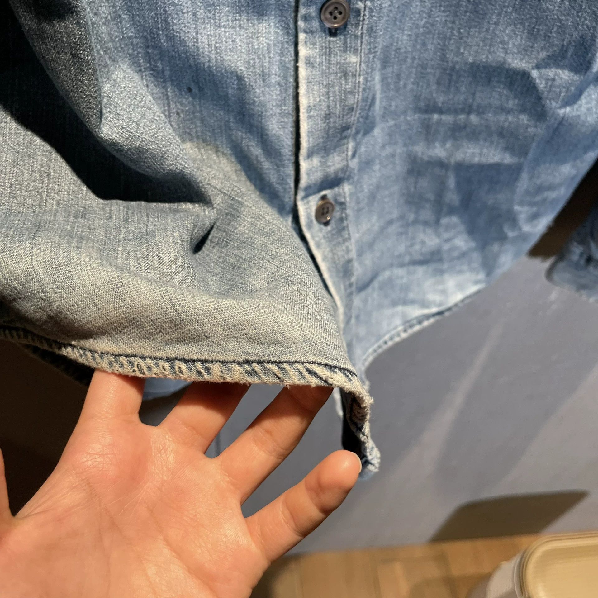 Helmut Lang Helmut Lang 90s Denim Shirt Size US M / EU 48-50 / 2 - 3 Thumbnail