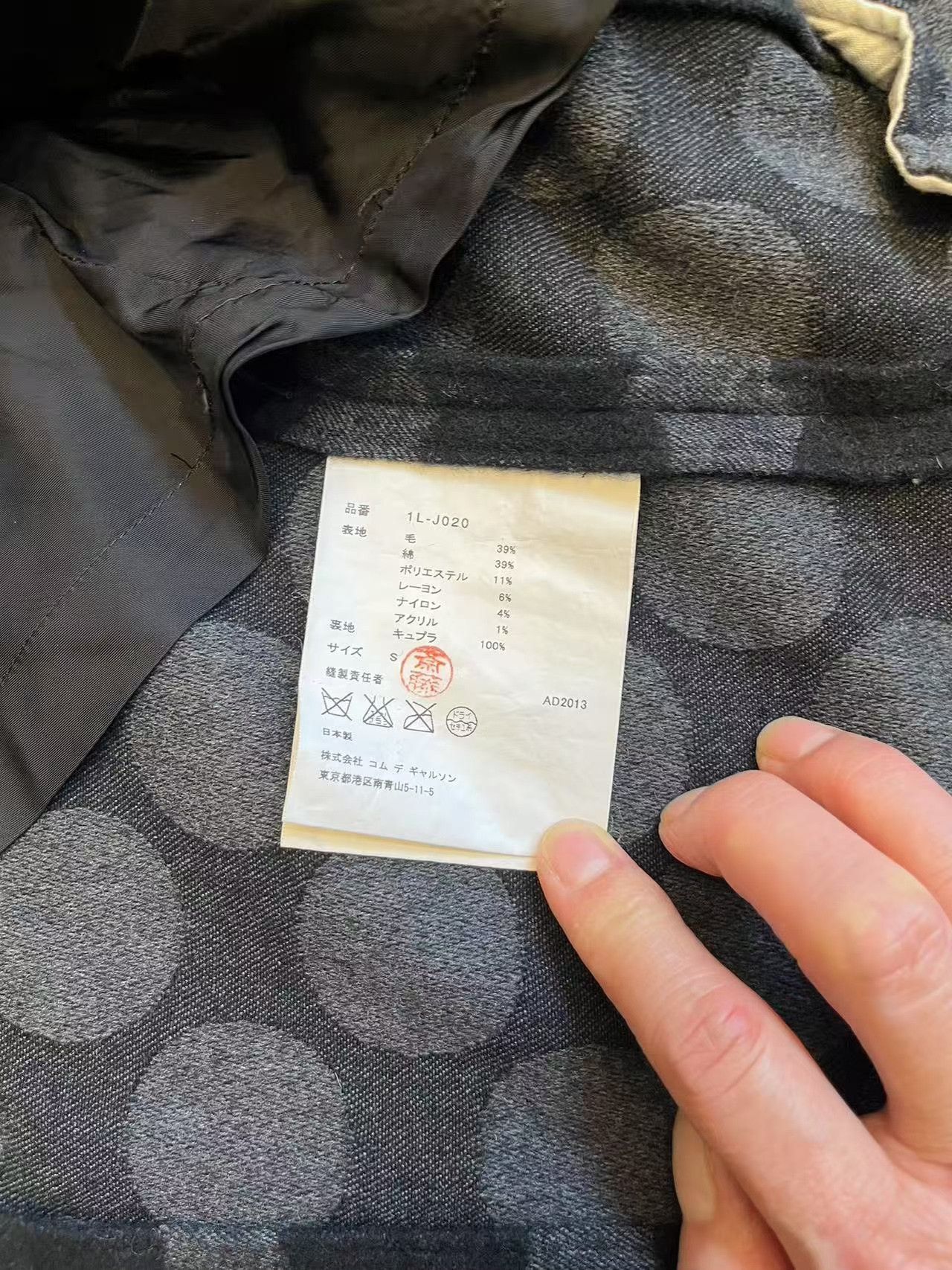 Comme des Garcons Comme des Garçons Homme Plus 13FW Polka Dot Coat Size US S / EU 44-46 / 1 - 4 Thumbnail