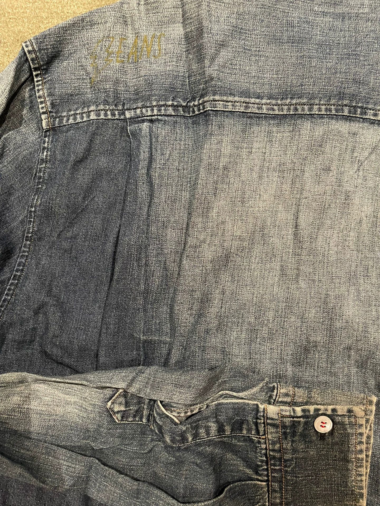 Walter Van Beirendonck Walter Van Beirendonck Sample Denim Shirt Size US L / EU 52-54 / 3 - 4 Thumbnail