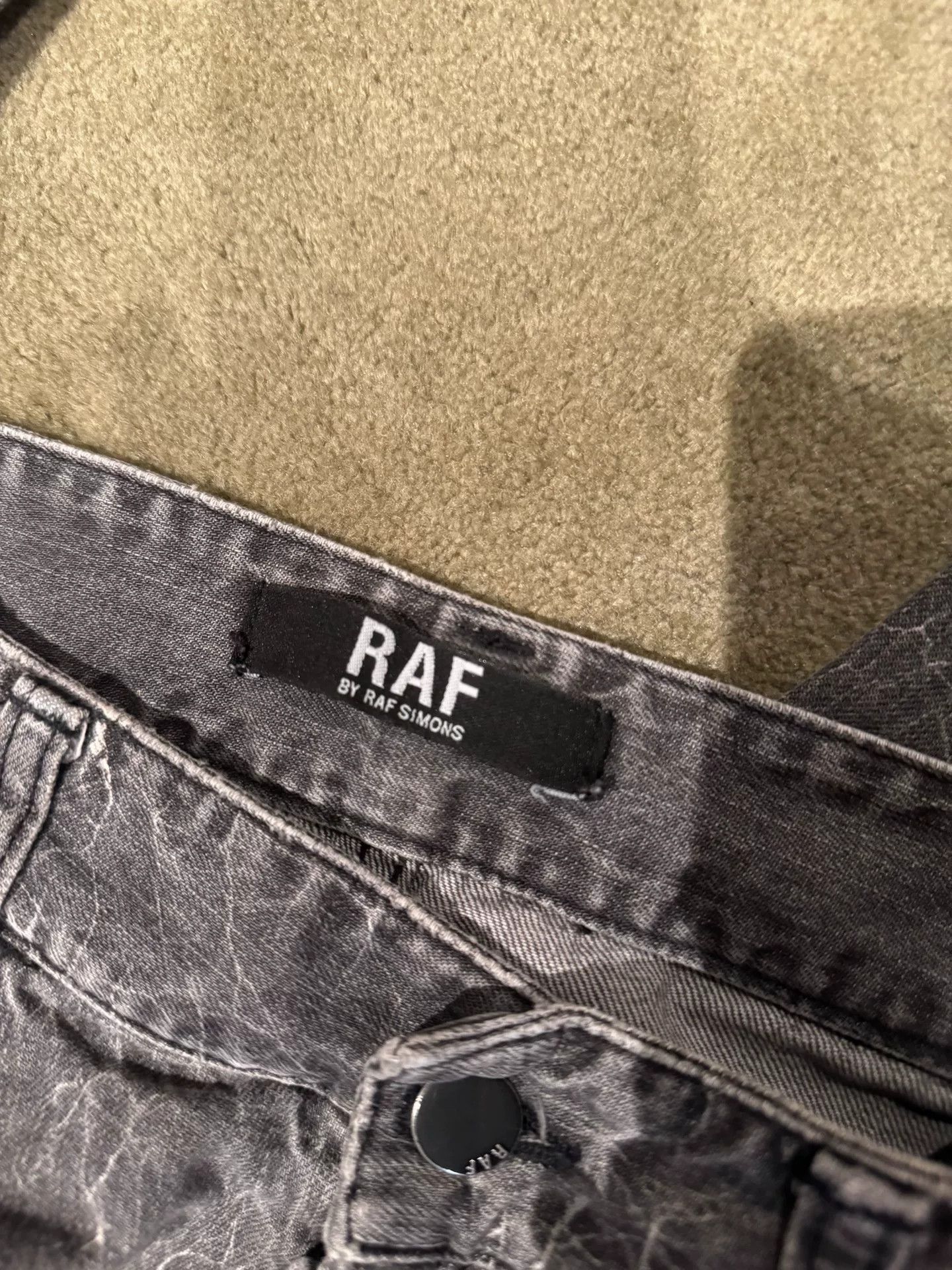 Raf by Raf Simons Raf Simons Archive Cracked Spider Web Jeans Size US 32 / EU 48 - 5 Thumbnail