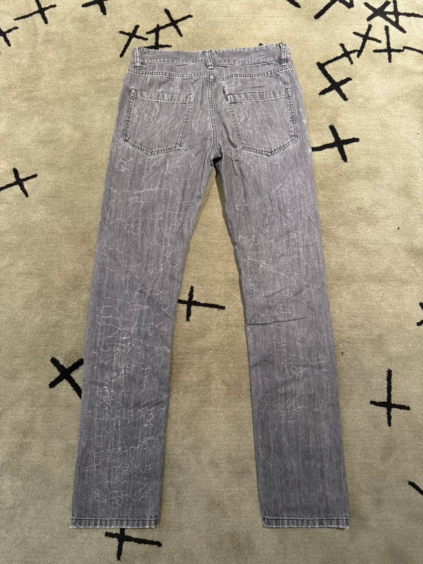 Raf by Raf Simons Raf Simons Archive Cracked Spider Web Jeans Size US 32 / EU 48 - 3 Thumbnail