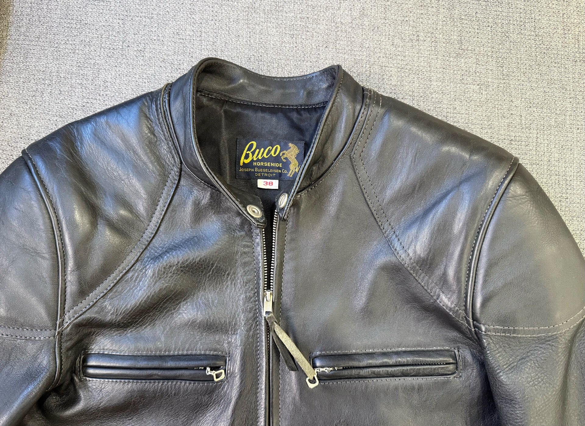 Buco BUCO J100 Real McCoy Leather Jacket Size US L / EU 52-54 / 3 - 3 Thumbnail