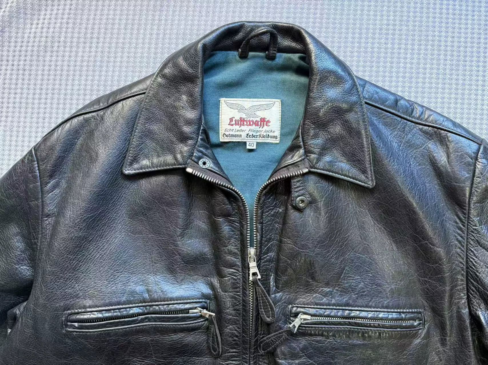 Eastman Leather Clothing Eastman Leather German Pilot Jacket Size US XXS / EU 40 - 3 Thumbnail