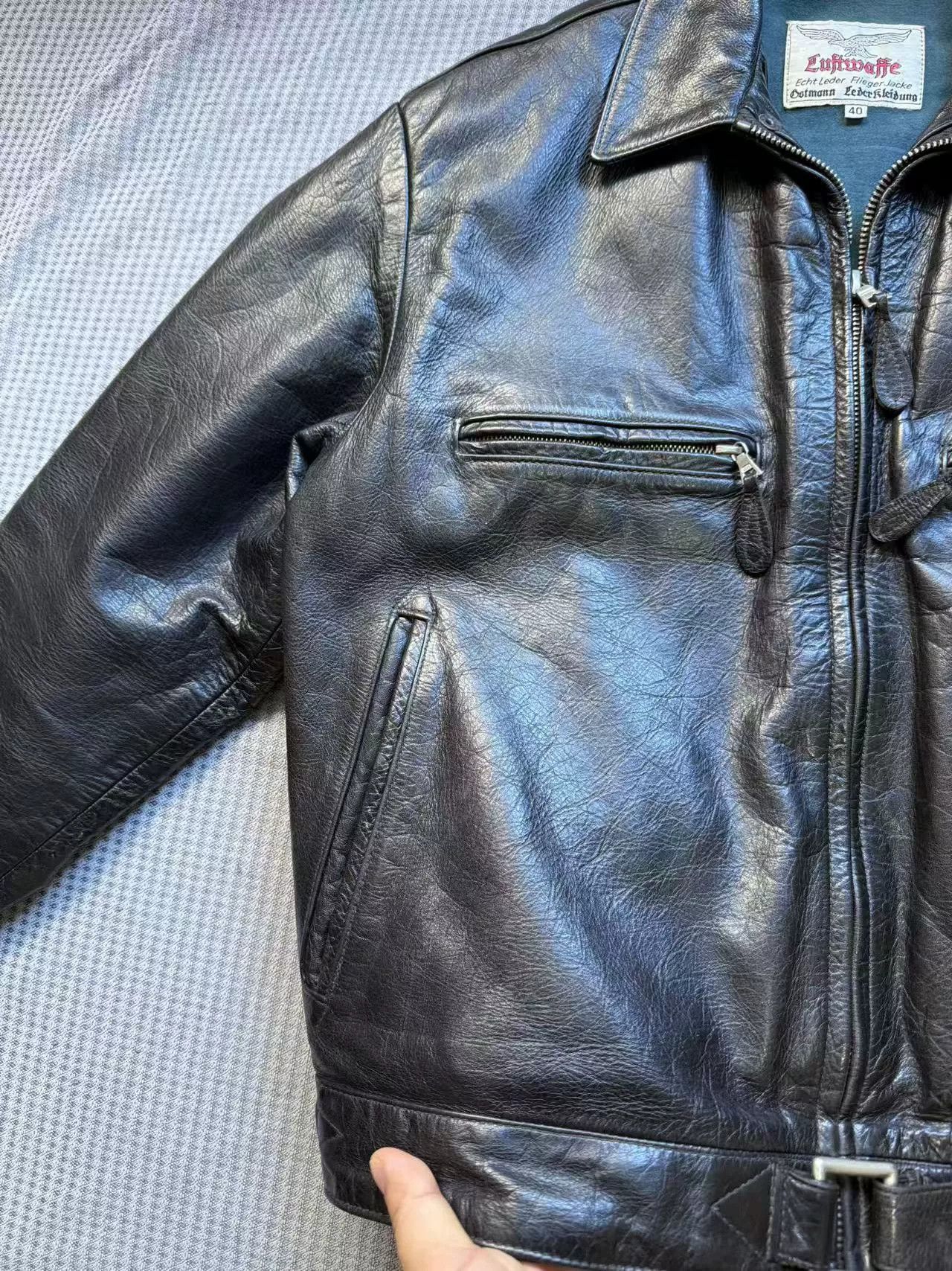 Eastman Leather Clothing Eastman Leather German Pilot Jacket Size US XXS / EU 40 - 4 Thumbnail