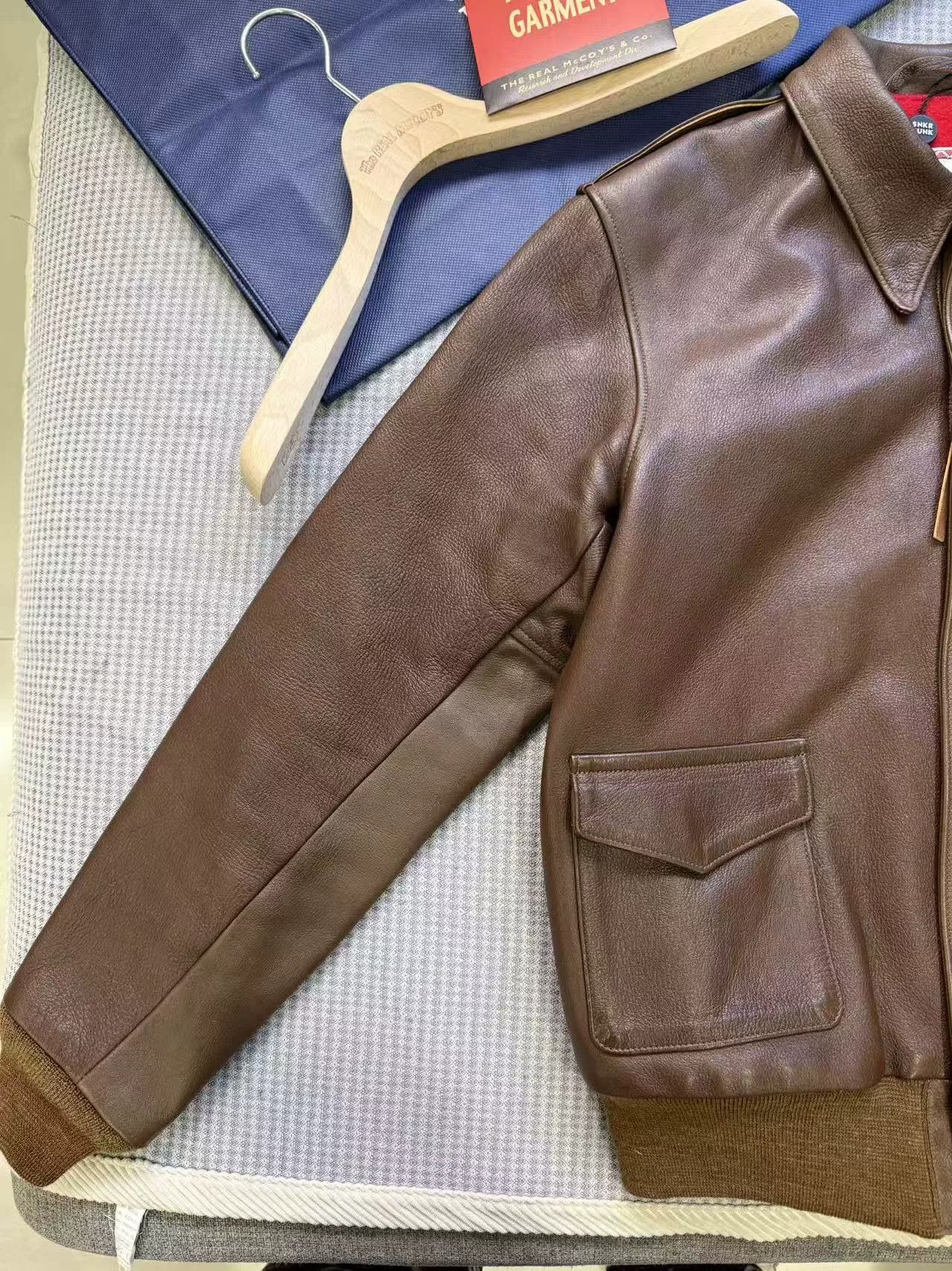 The Real McCoy's Real McCoy A2 Sheepskin Jacket Size US XXS / EU 40 - 4 Thumbnail