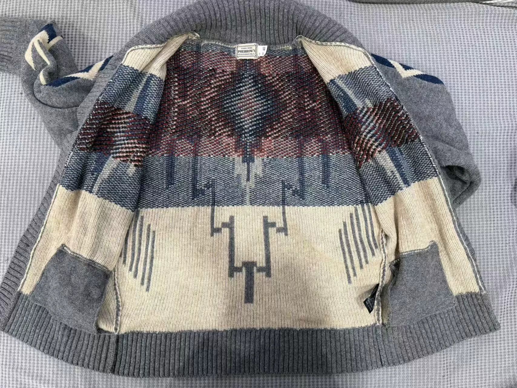 Pherrow's Pherrow Navajo Wool Coat Sweater Size US XXS / EU 40 - 7 Thumbnail