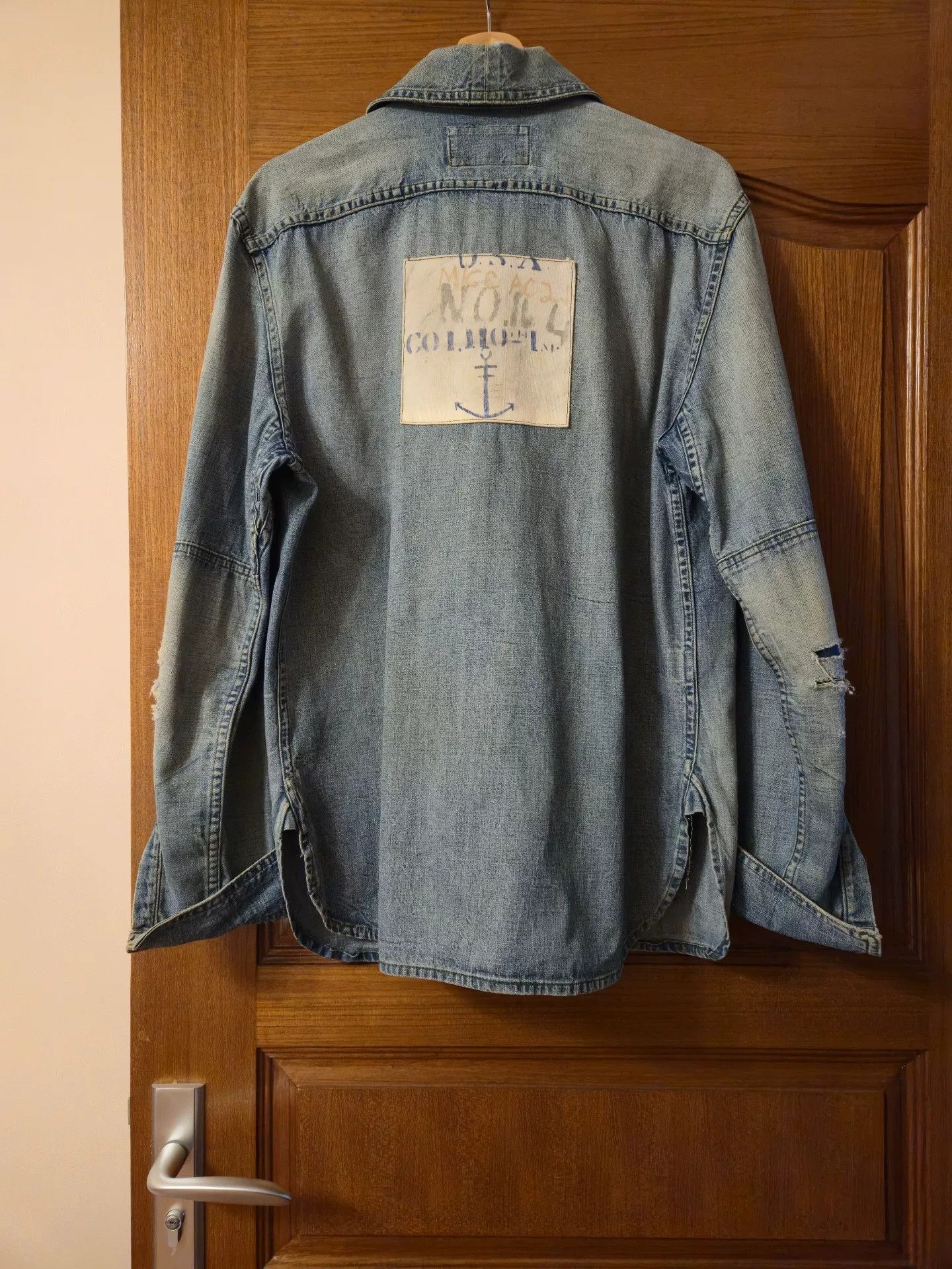 RRL Ralph Lauren RRL Navy Prisoner Style Shirt Size US M / EU 48-50 / 2 - 2 Thumbnail