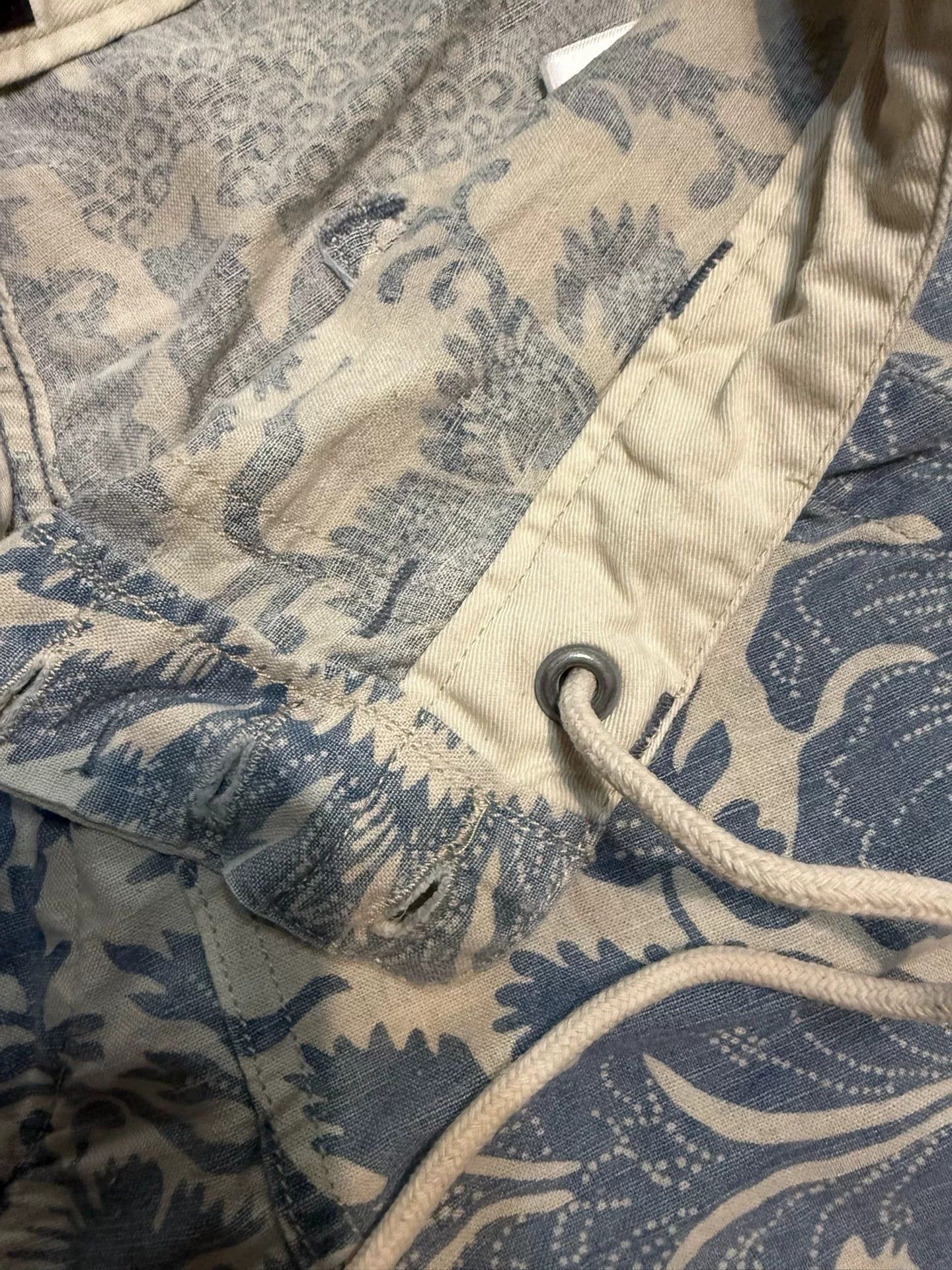 RRL Ralph Lauren RRL Vintage Floral Print Cotton-Linen Shorts Size US 32 / EU 48 - 5 Thumbnail
