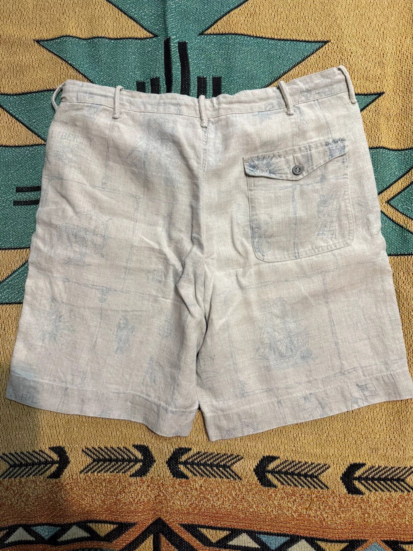 RRL Ralph Lauren RRL Nautical Series Linen Shorts Size US 32 / EU 48 - 2 Thumbnail