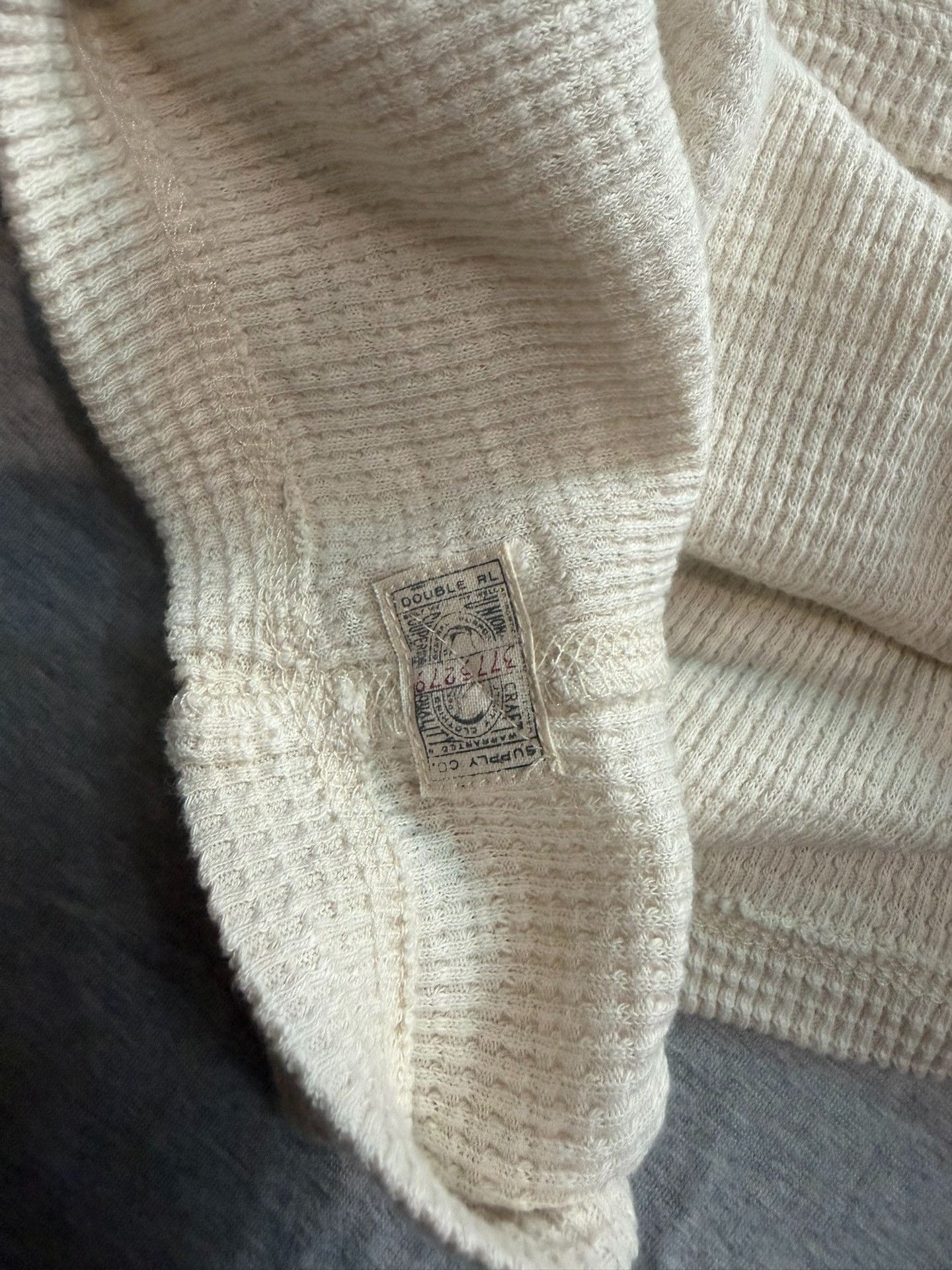 RRL Ralph Lauren RRL Double RL Henley Waffle Knit Top Size US M / EU 48-50 / 2 - 3 Thumbnail