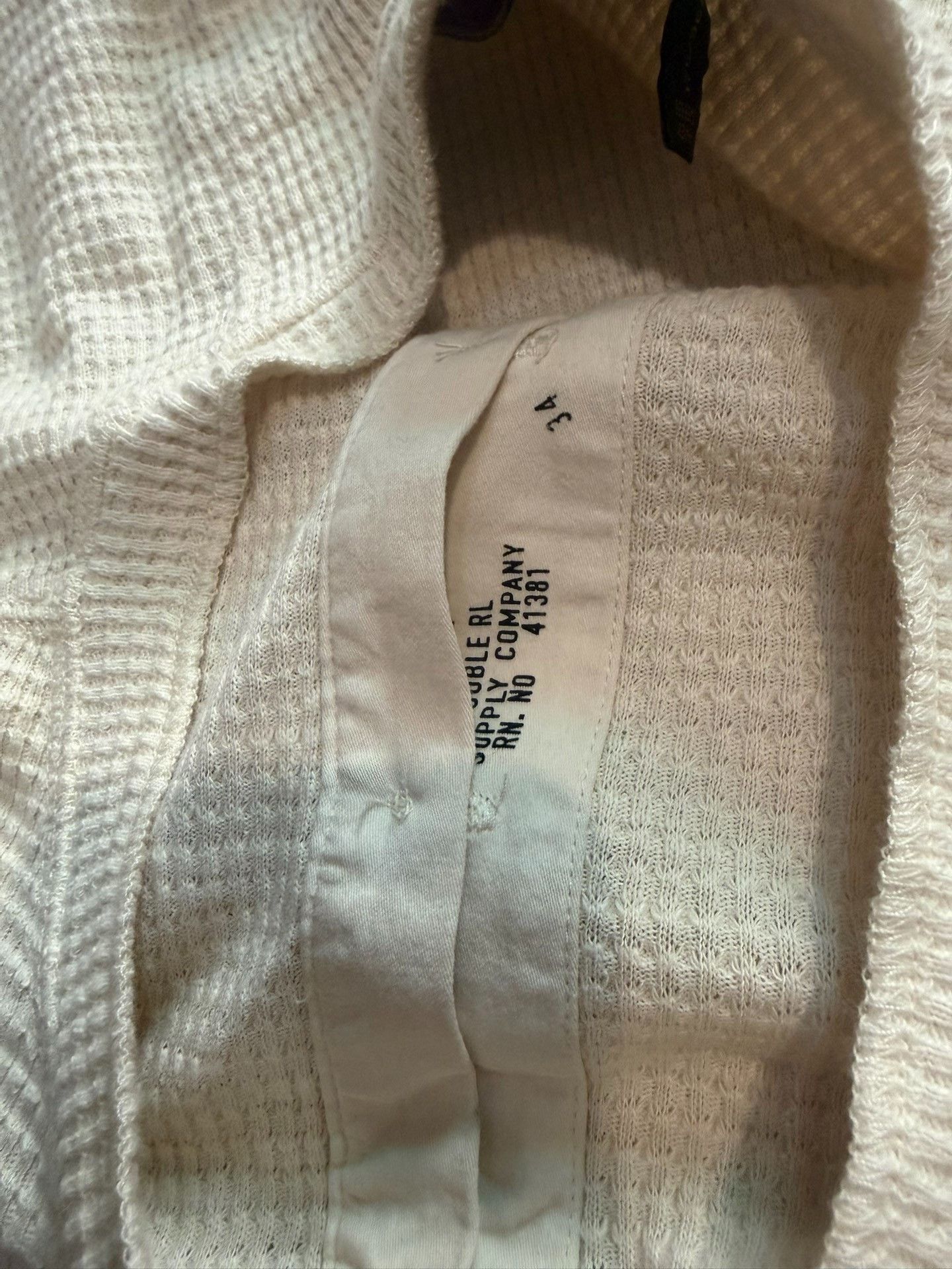 RRL Ralph Lauren RRL Double RL Henley Waffle Knit Top Size US M / EU 48-50 / 2 - 4 Thumbnail