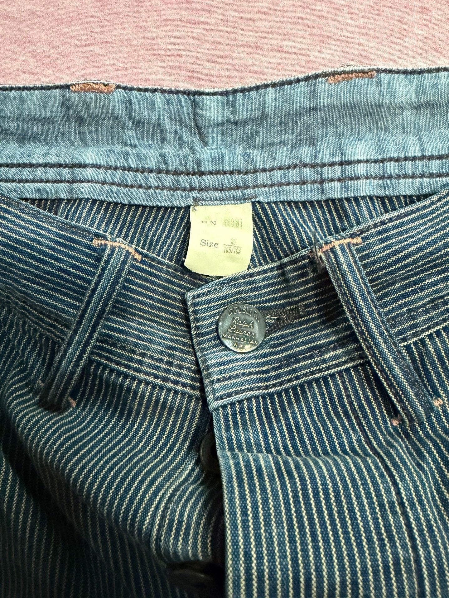 RRL Ralph Lauren RRL Early Striped Logger Pants Size US 30 / EU 46 - 8 Thumbnail