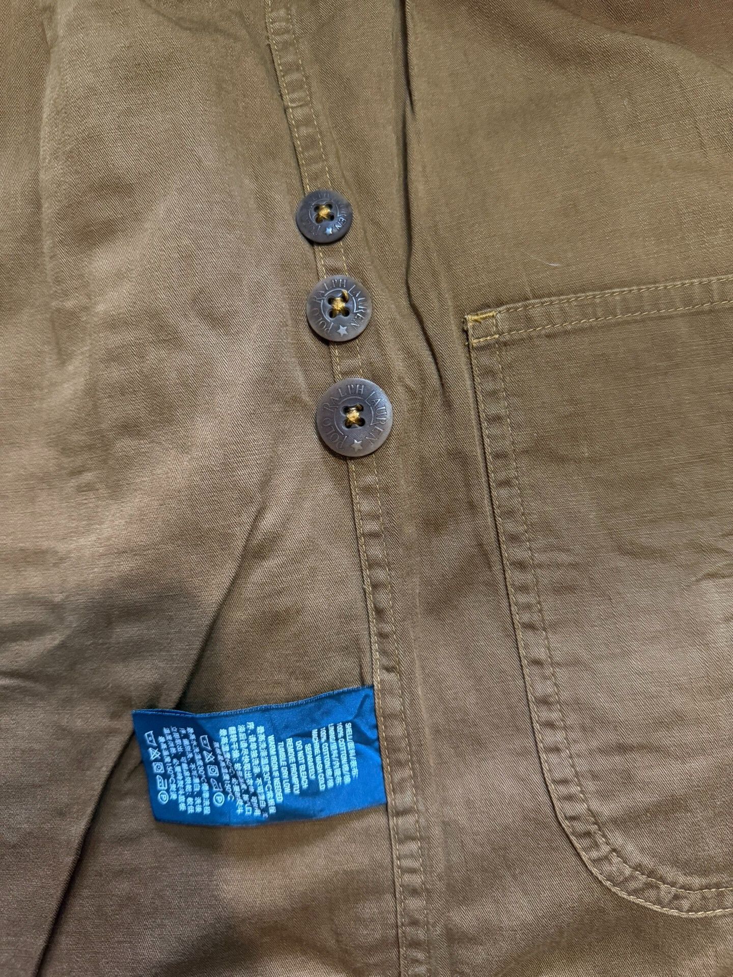 Polo Ralph Lauren Polo Old Blue Label Thick Canvas Washed Vest Size US M / EU 48-50 / 2 - 7 Thumbnail