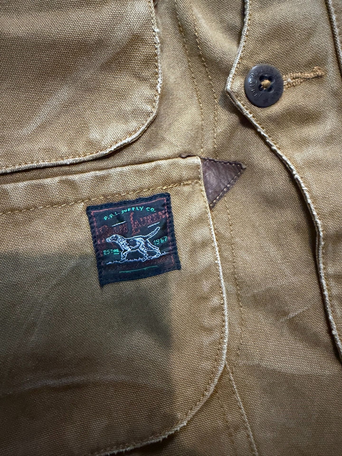 Polo Ralph Lauren Polo Old Blue Label Thick Canvas Washed Vest Size US M / EU 48-50 / 2 - 4 Thumbnail