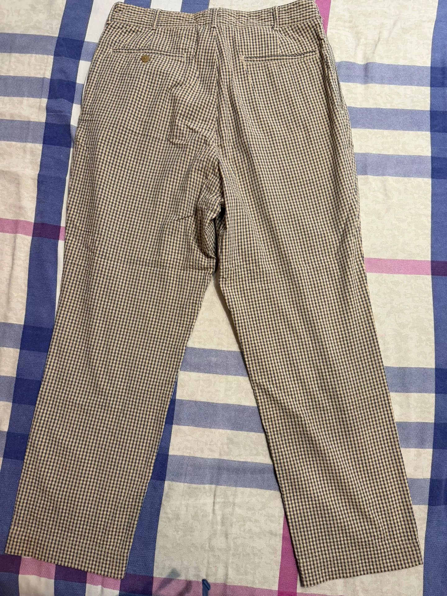 RRL Ralph Lauren RRL Seersucker Double Pleat Casual Pants Size US 32 / EU 48 - 2 Thumbnail