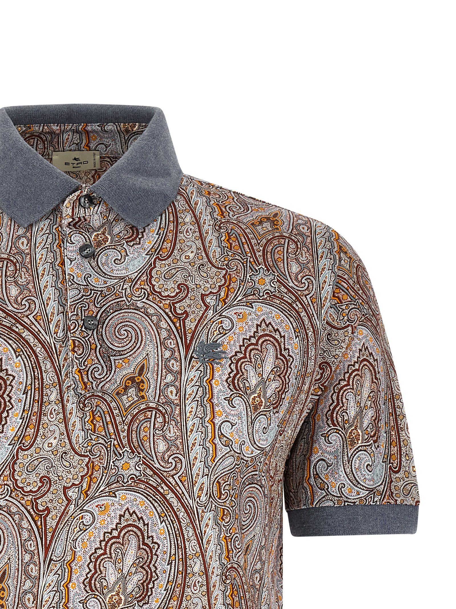 Etro 'Arnica Paisley' polo shirt Size US S / EU 44-46 / 1 - 3 Thumbnail
