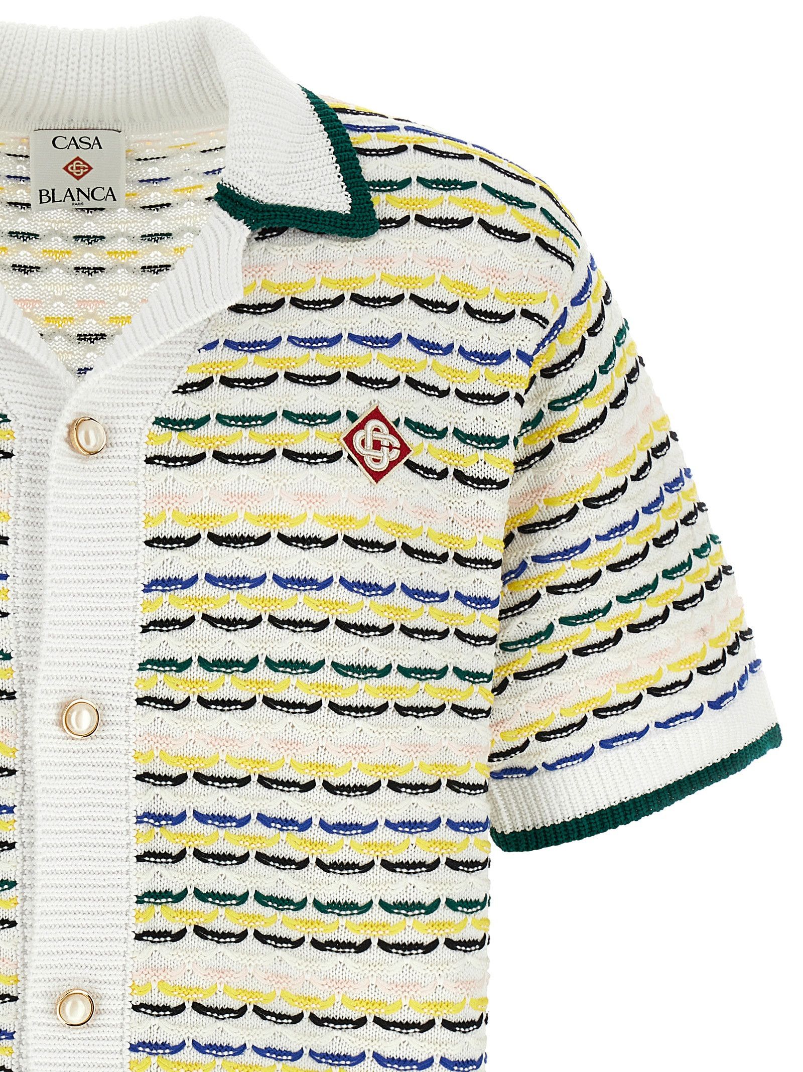 Casablanca 'Tuck Stitch Short Sleeve' shirt Size US S / EU 44-46 / 1 - 3 Thumbnail