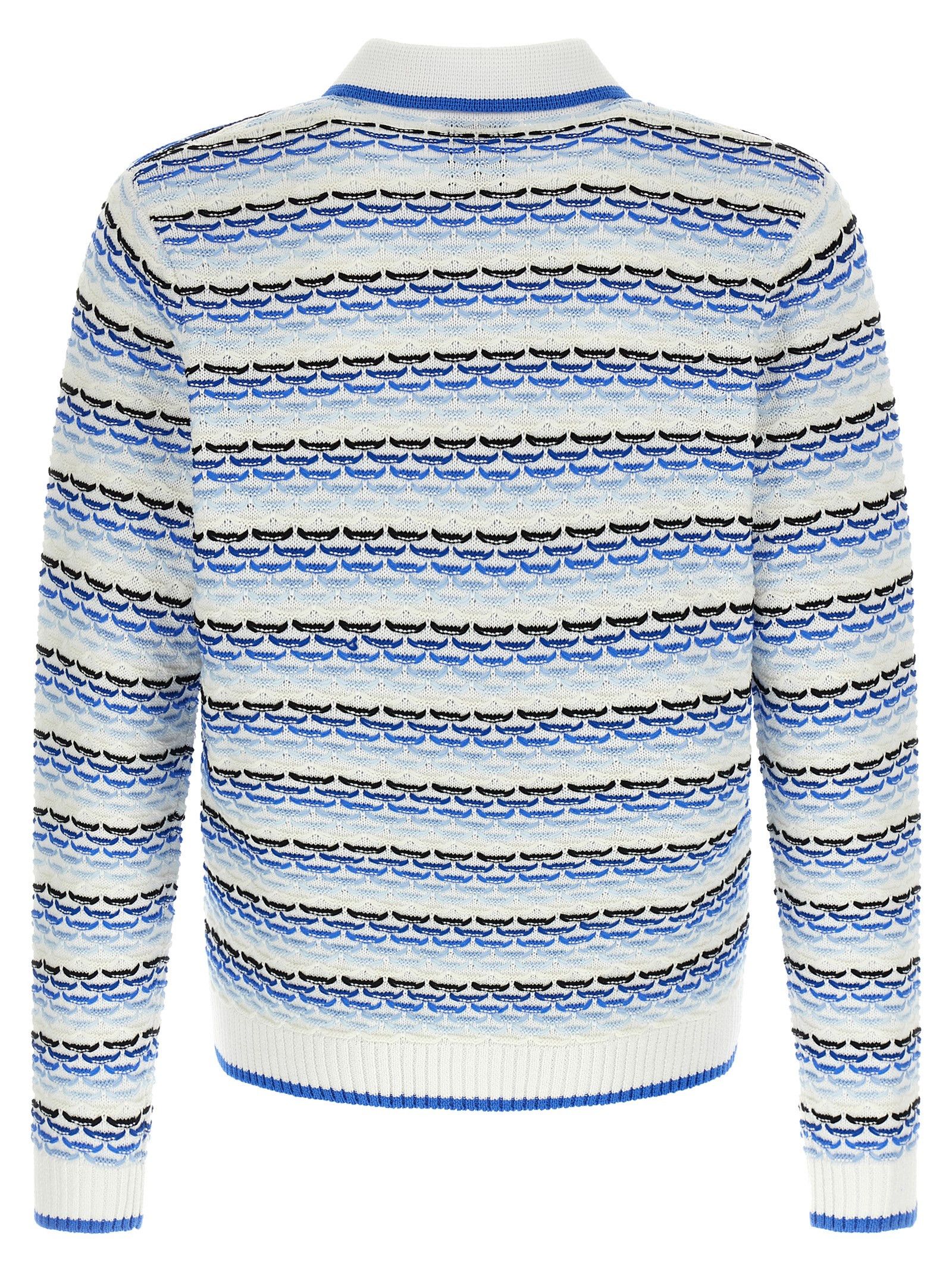 Casablanca 'Tuck Stitch Long Sleeve' polo shirt Size US M / EU 48-50 / 2 - 2 Thumbnail