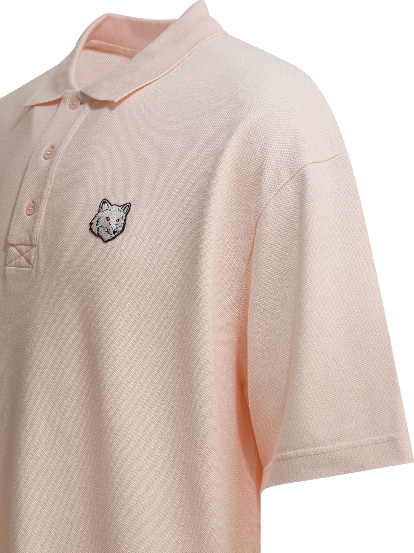 Maison Kitsune Maison Kitsune Fox Head Polo Shirt With Buttons tag size M Men - USA Duties Paid Size US M / EU 48-50 / 2 - 4 Thumbnail