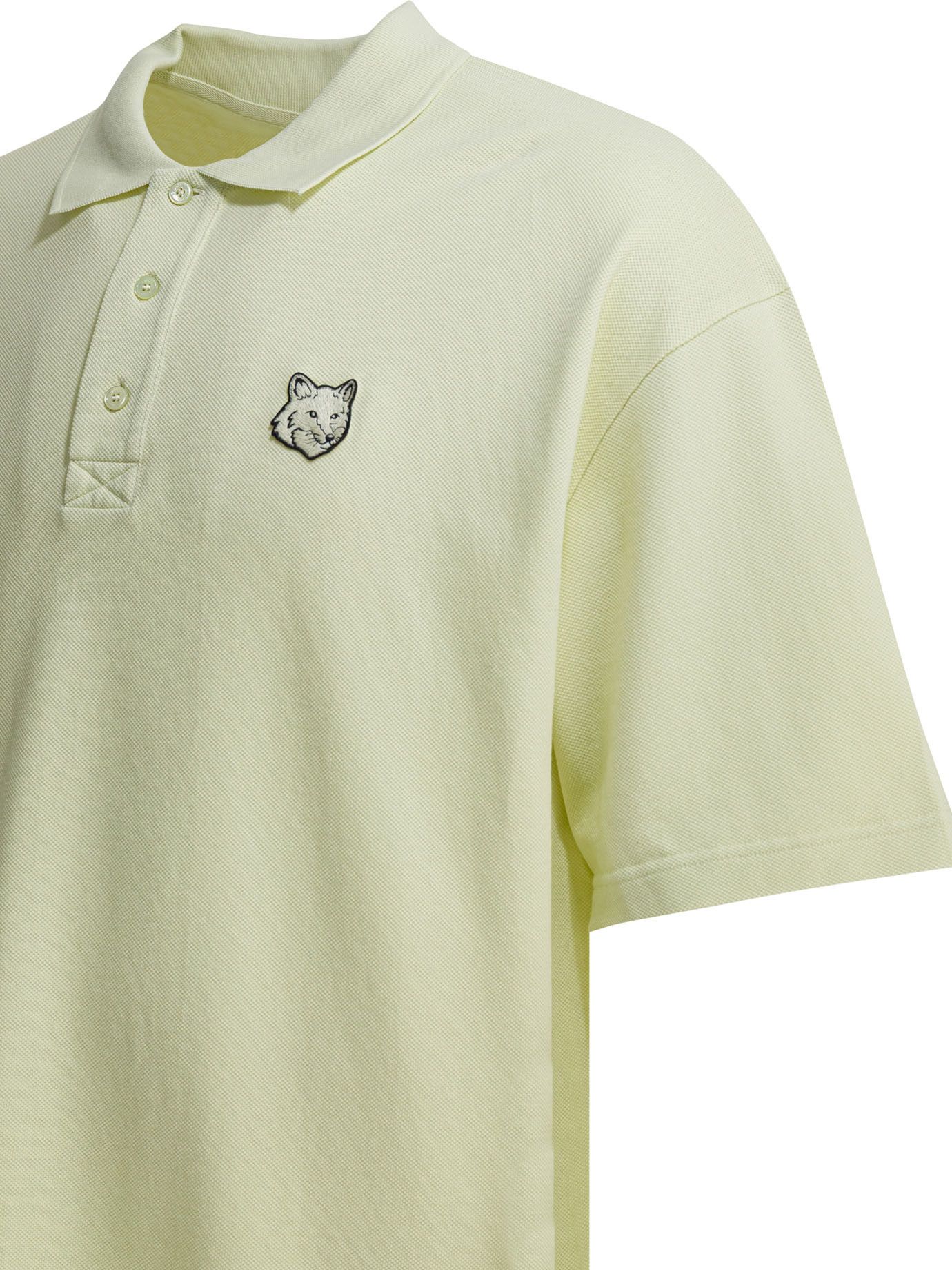 Maison Kitsune Maison Kitsune Fox Head Polo Shirt With Buttons tag size L Men - USA Duties Paid Size US L / EU 52-54 / 3 - 4 Thumbnail