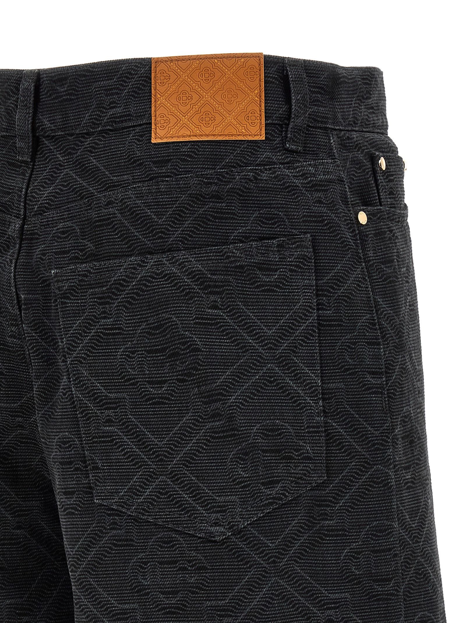 Casablanca 'Laser Monogram Denim' bermuda shorts Size US 32 / EU 48 - 4 Thumbnail