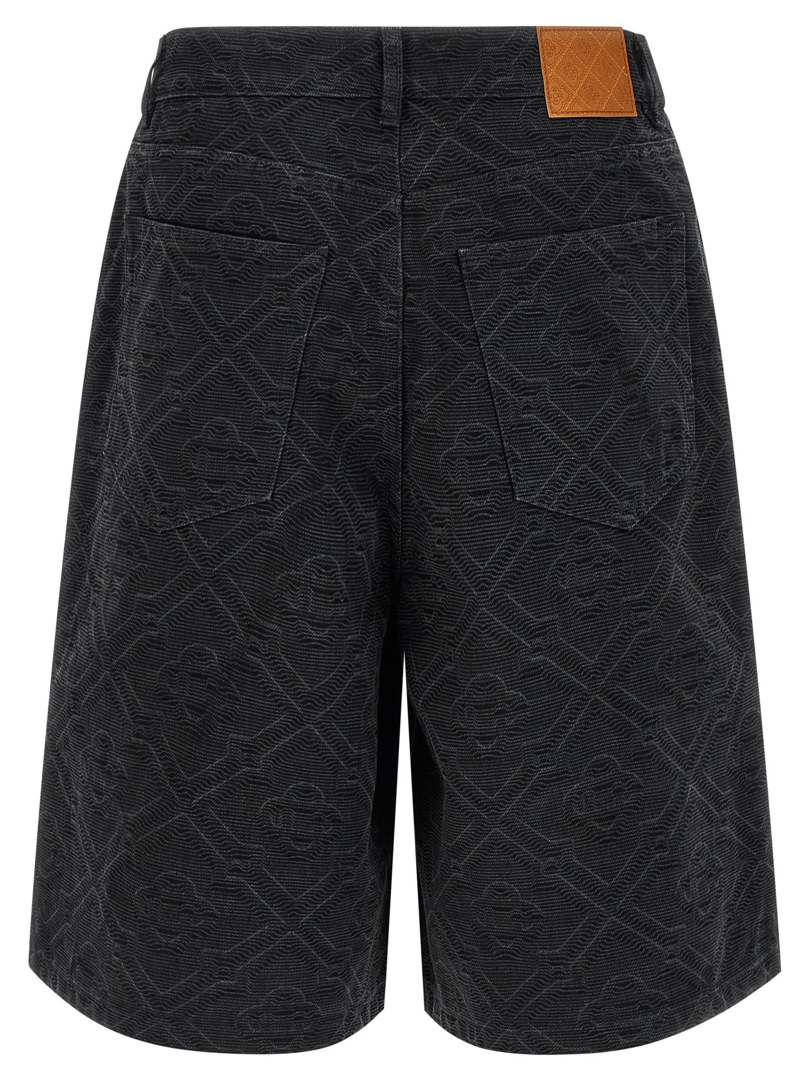 Casablanca 'Laser Monogram Denim' bermuda shorts Size US 32 / EU 48 - 2 Thumbnail