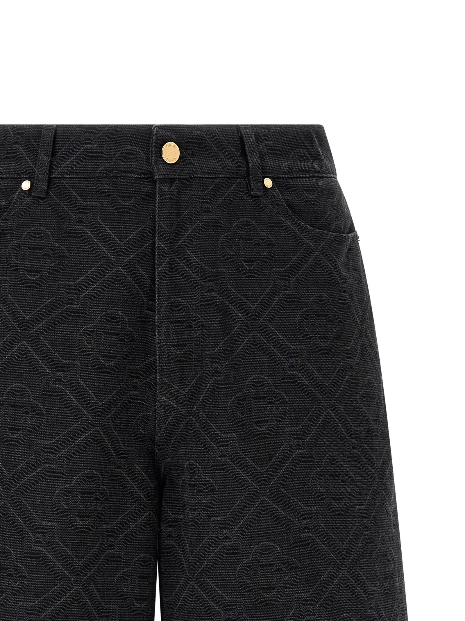 Casablanca 'Laser Monogram Denim' bermuda shorts Size US 32 / EU 48 - 3 Thumbnail