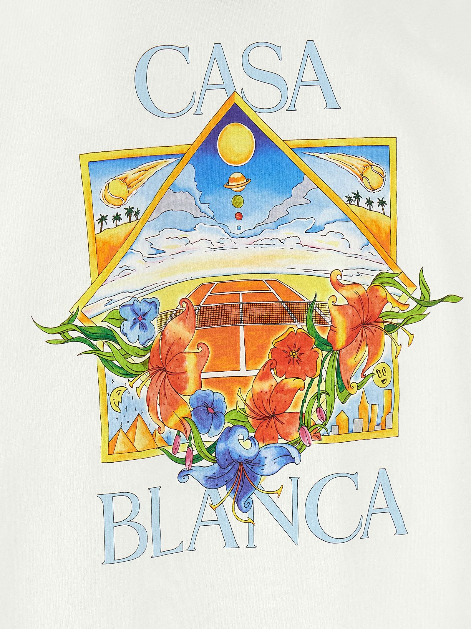 Casablanca 'Flower Court Icon' T-shirt Size US XL / EU 56 / 4 - 4 Thumbnail