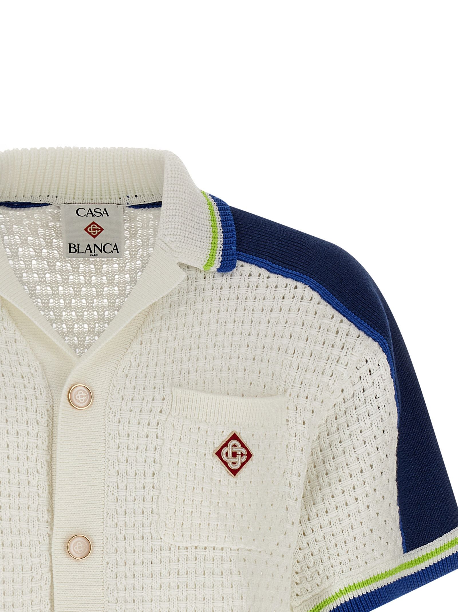 Casablanca 'Tennis Cotton Crochet' shirt Size US L / EU 52-54 / 3 - 3 Thumbnail