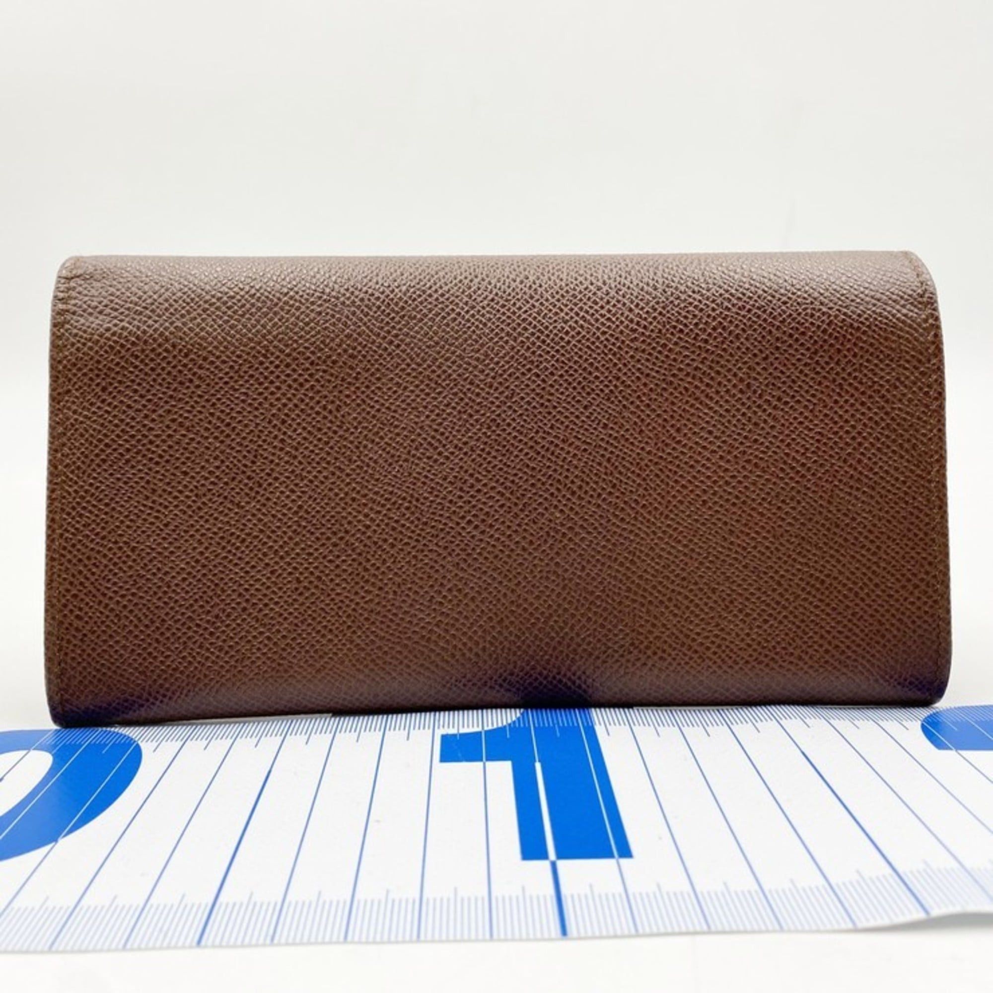 Bvlgari BVLGARI Bulgari 282526 Brown Leather Bi-fold Long Wallet with Clip for Men and Women Size ONE SIZE - 2 Thumbnail