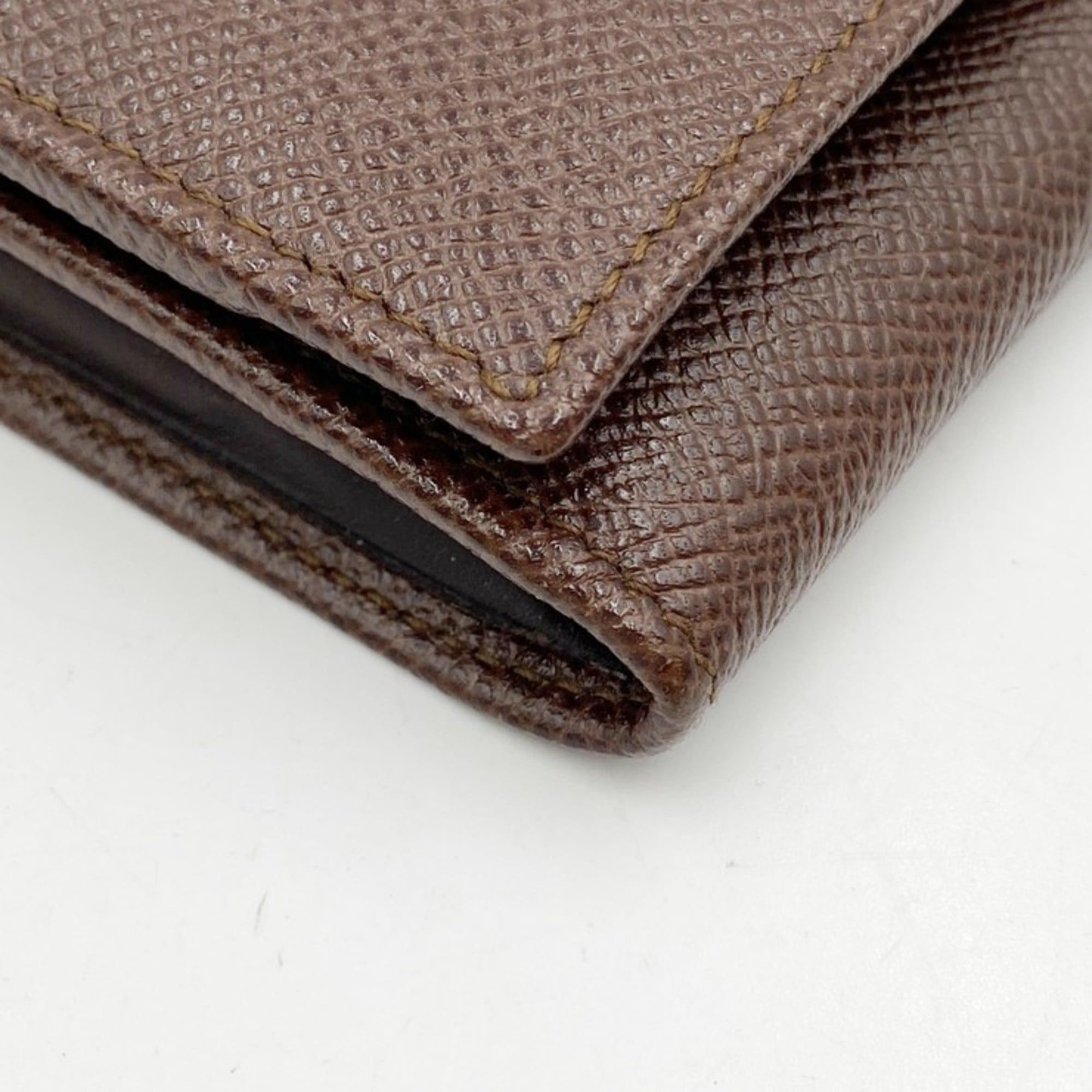Bvlgari BVLGARI Bulgari 282526 Brown Leather Bi-fold Long Wallet with Clip for Men and Women Size ONE SIZE - 4 Thumbnail