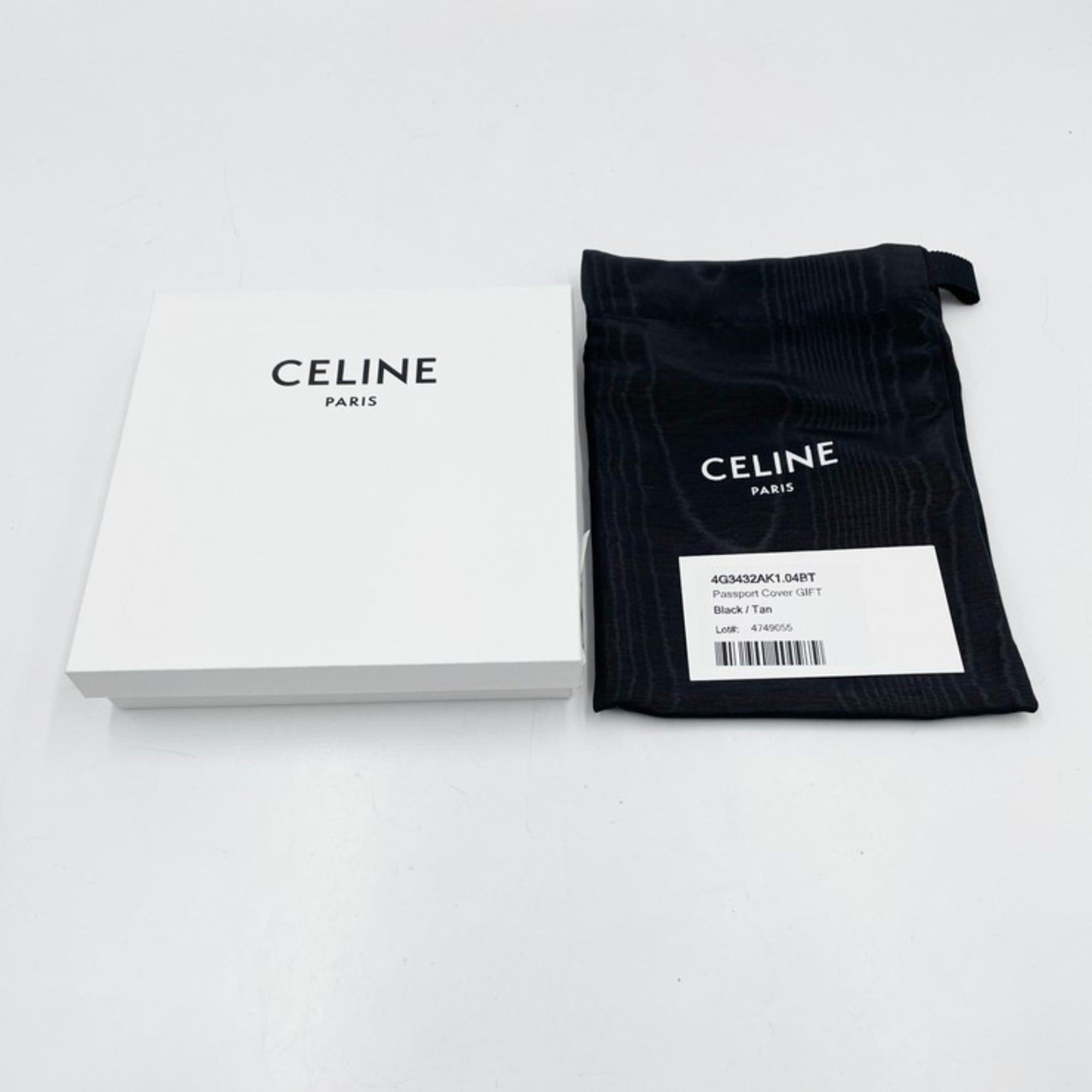 Celine Celine Passport Case Card Triomphe 4M3432AK1 Black x Tan Canvas Men's Women's Size ONE SIZE - 10 Thumbnail