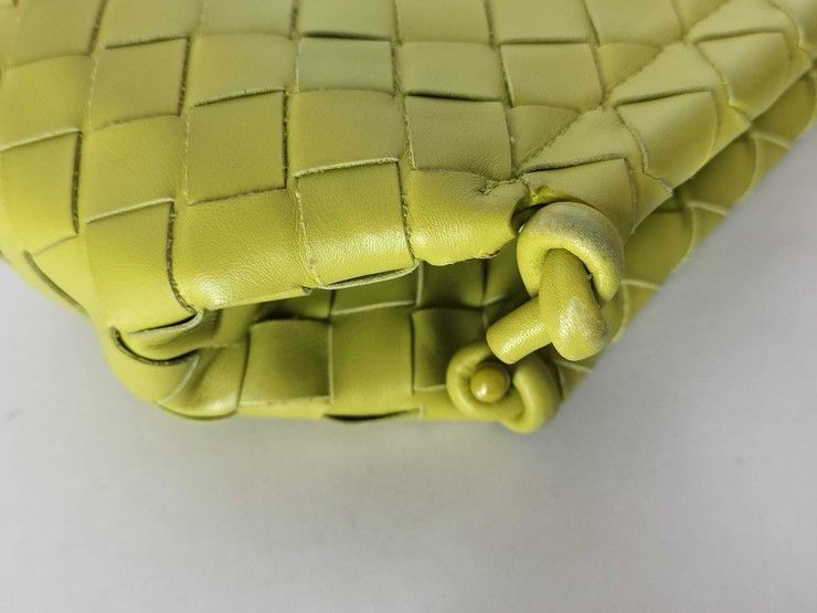 Bottega Veneta Bottega Veneta Intrecciato Shoulder Bag MINI THE KNOT 639293 Yellow Green Lambskin Women's Size ONE SIZE - 6 Thumbnail