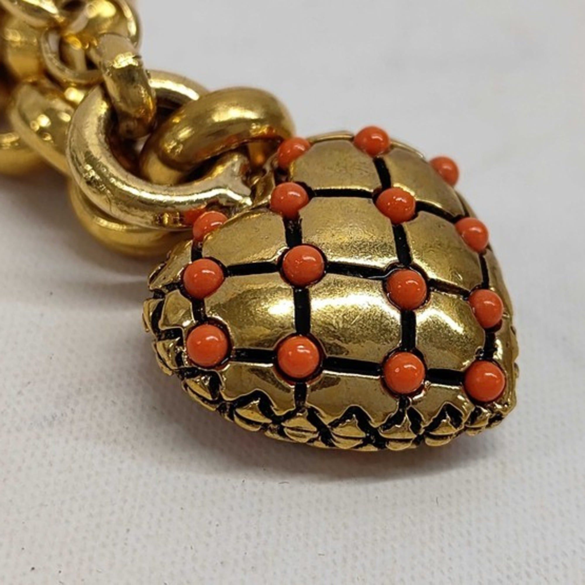 Loewe LOEWE bracelet, gold metal, women's, heart design Size ONE SIZE - 5 Thumbnail