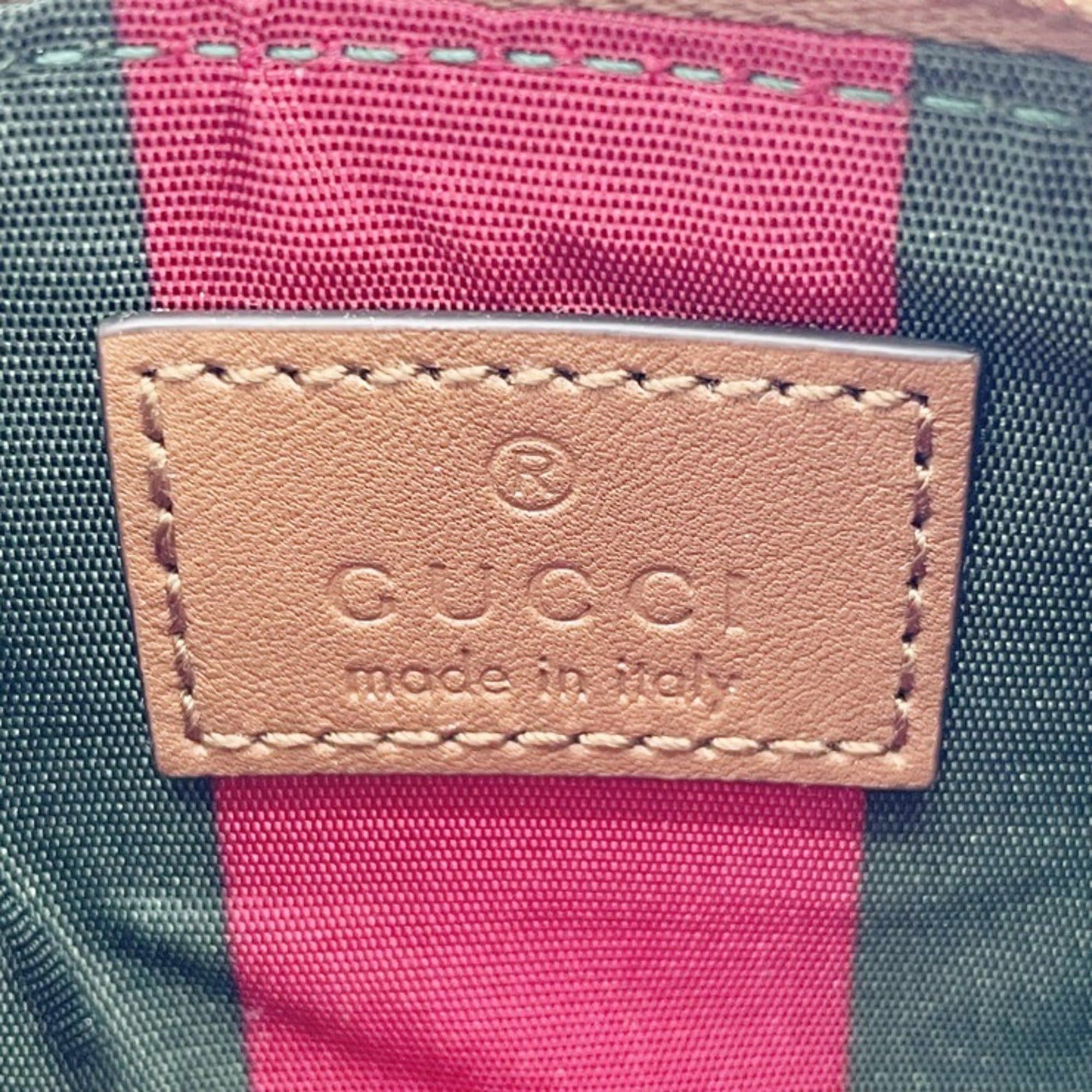 Gucci GUCCI GG Supreme 819113 Beige Brown Leather Wallet/Coin Case for Men and Women Size ONE SIZE - 10 Thumbnail