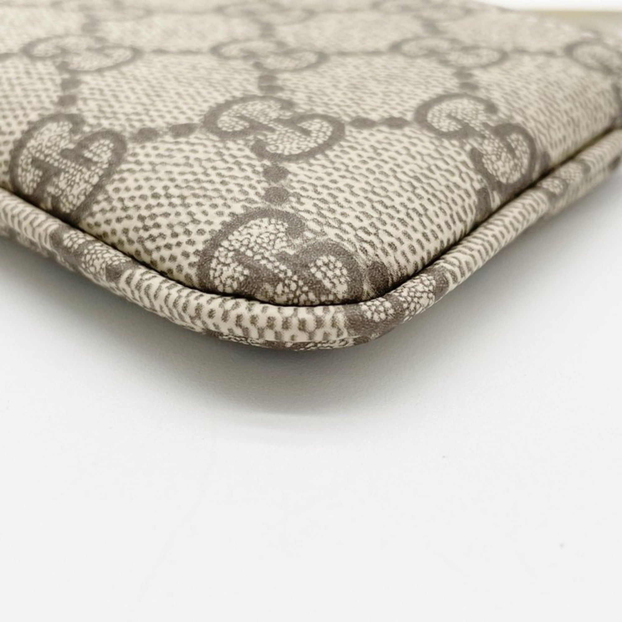 Gucci GUCCI GG Supreme 819113 Beige Brown Leather Wallet/Coin Case for Men and Women Size ONE SIZE - 4 Thumbnail