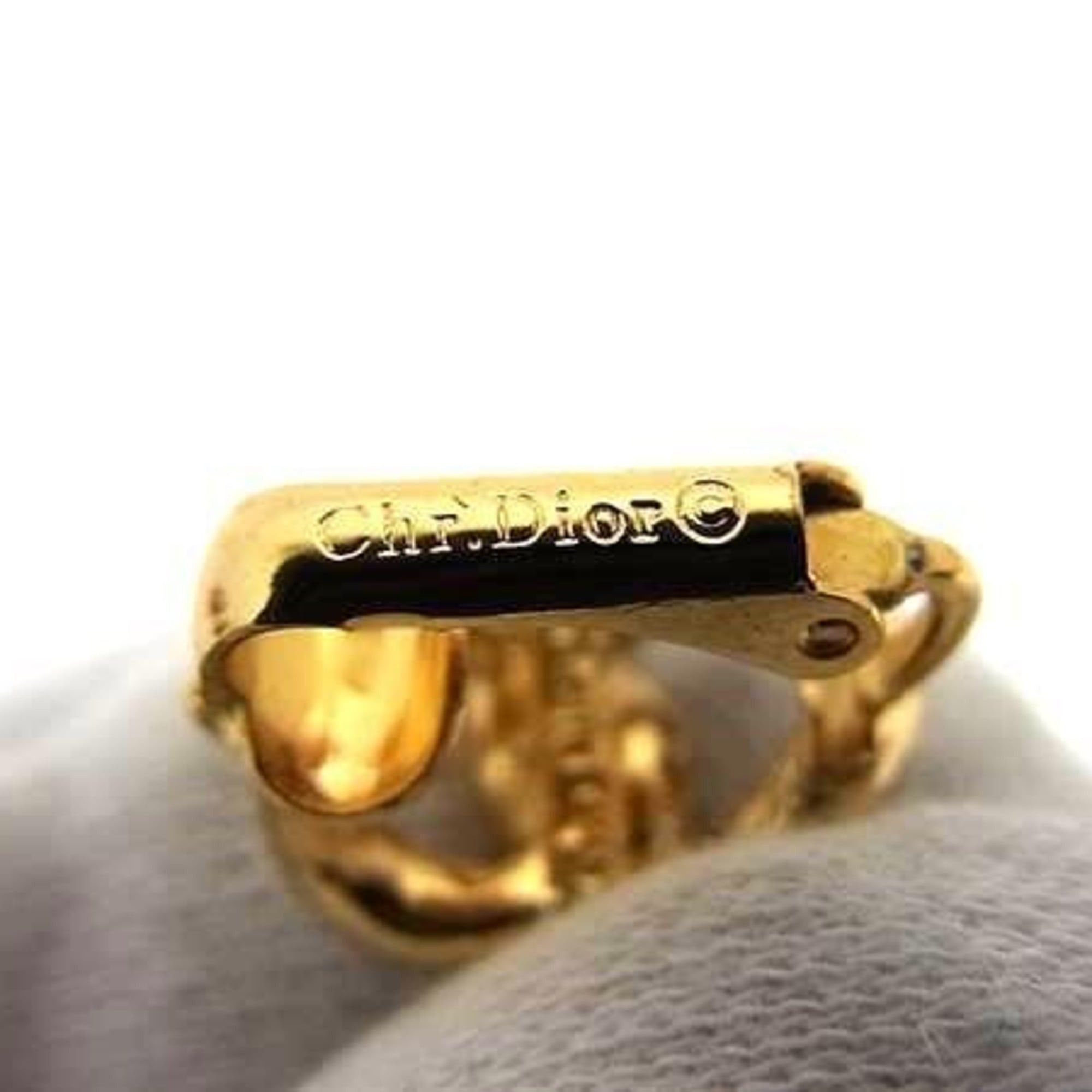 Dior Christian Dior earrings, gold and black metal, for women. Size ONE SIZE - 3 Thumbnail