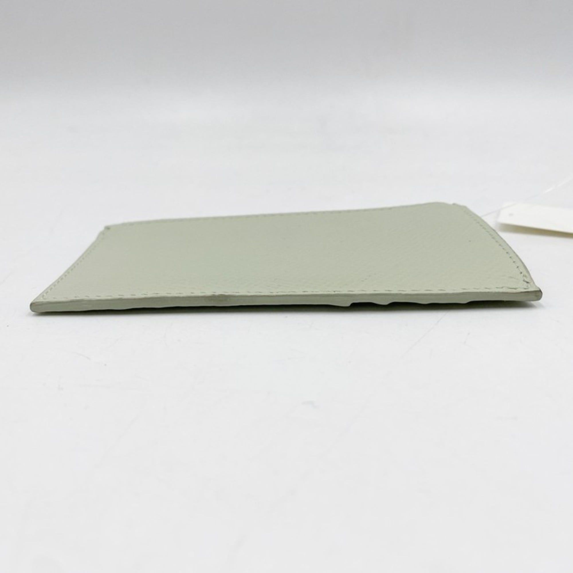 Celine CELINE Card Wallet/Coin Purse Fragment Case 10J89 Pastel Green Leather Women's Size ONE SIZE - 3 Thumbnail