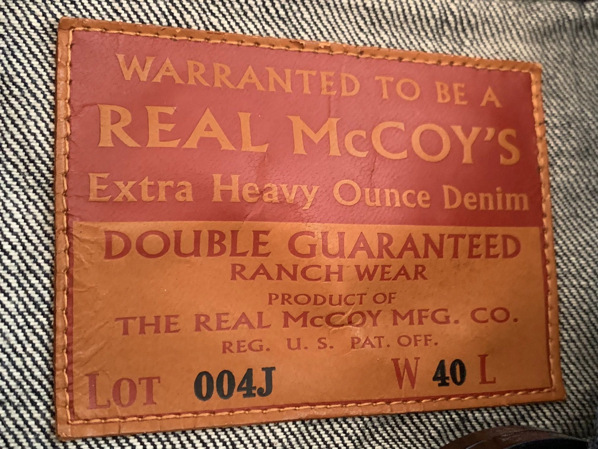 The Real McCoy's THE REAL MCCOY 004J Denim Jacket Size US XXS / EU 40 - 4 Thumbnail
