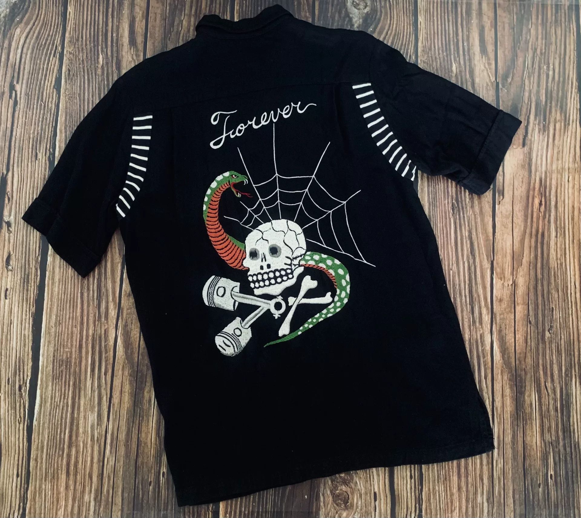 WEST RIDE Westride Embroidered Bowling Shirt Size US M / EU 48-50 / 2 - 2 Thumbnail