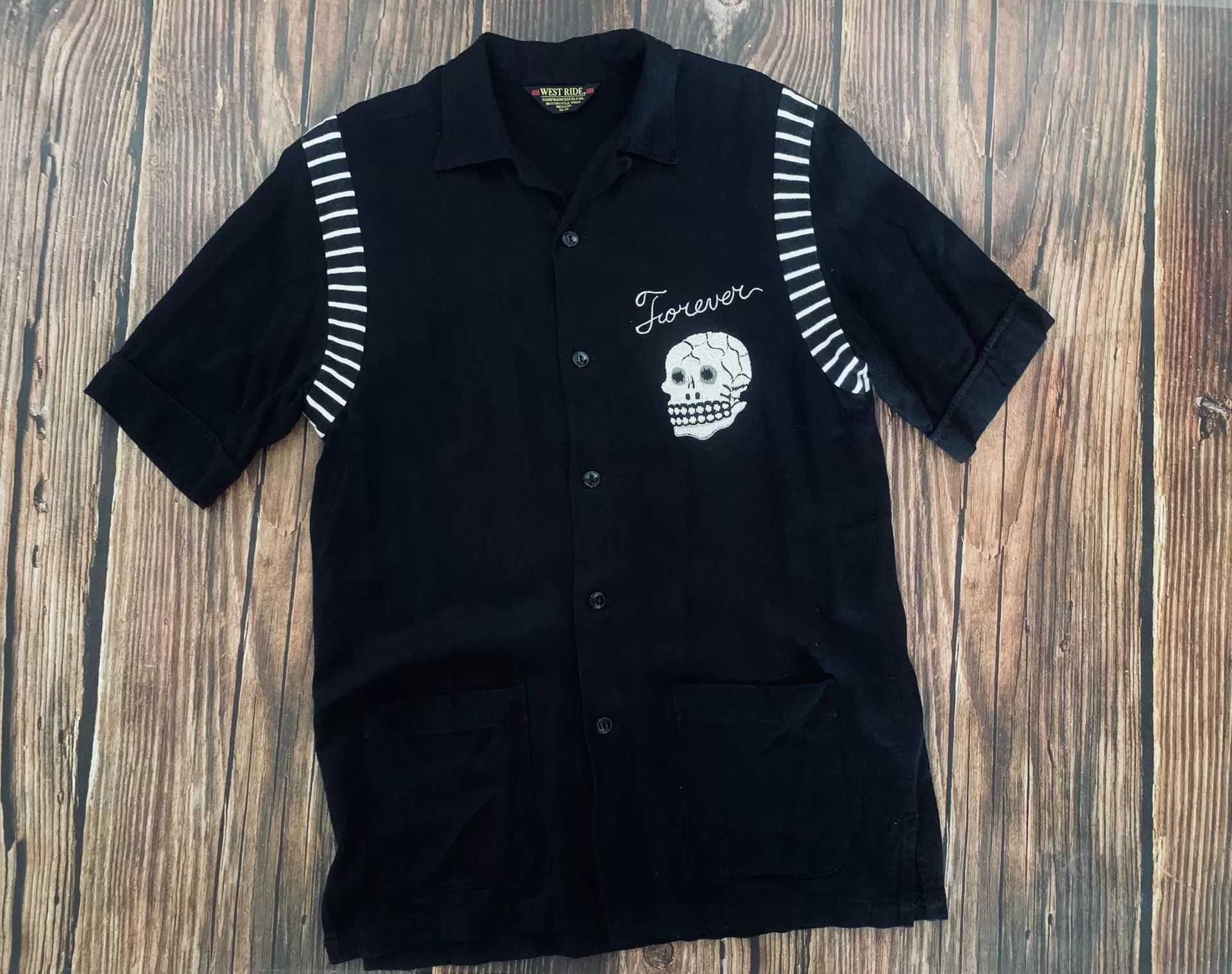 WEST RIDE Westride Embroidered Bowling Shirt Size US M / EU 48-50 / 2 - 3 Thumbnail