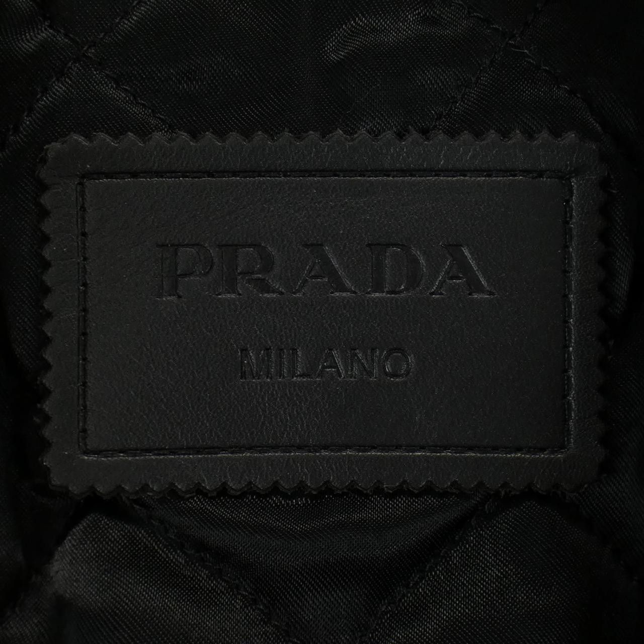 Prada Prada Prada UPW416 2D02 Calfskin Riders Jacket Leather Outerwear UPW416 2D02 DUTY FREE for USA Size ONE SIZE - 4 Thumbnail
