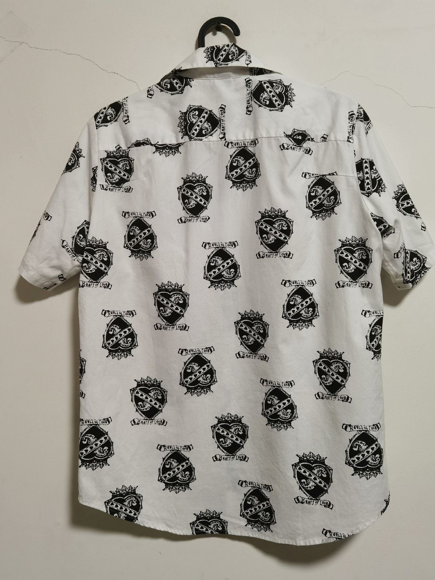 Number (N)ine Kurt Cobain Crown Heart Short Sleeve Shirt Size US M / EU 48-50 / 2 - 2 Thumbnail