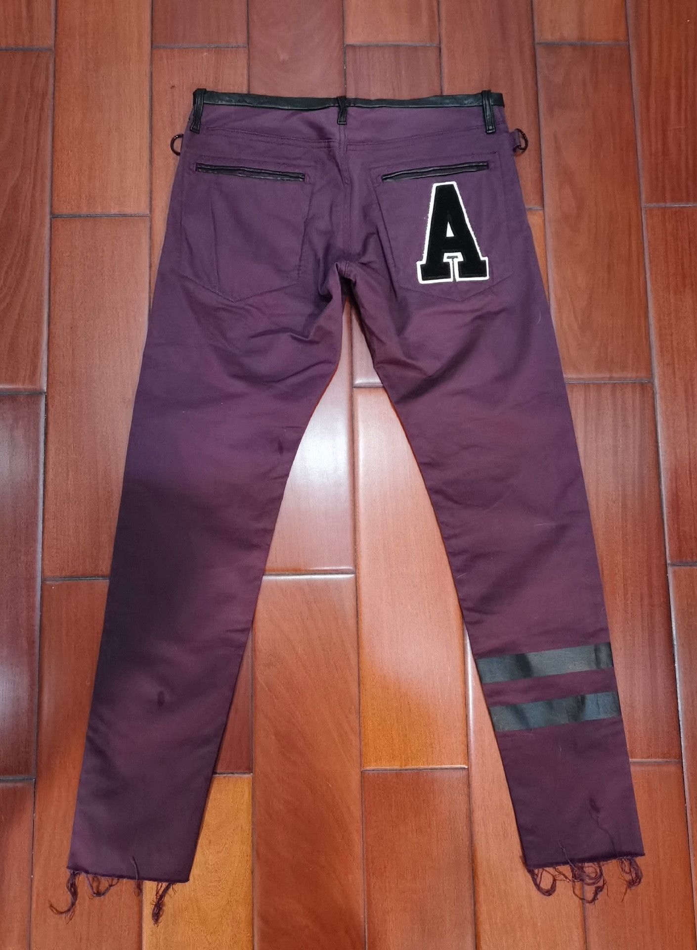 Undercover Undercover 18SS Leather Accent Pants Size US 26 / EU 42 - 2 Thumbnail
