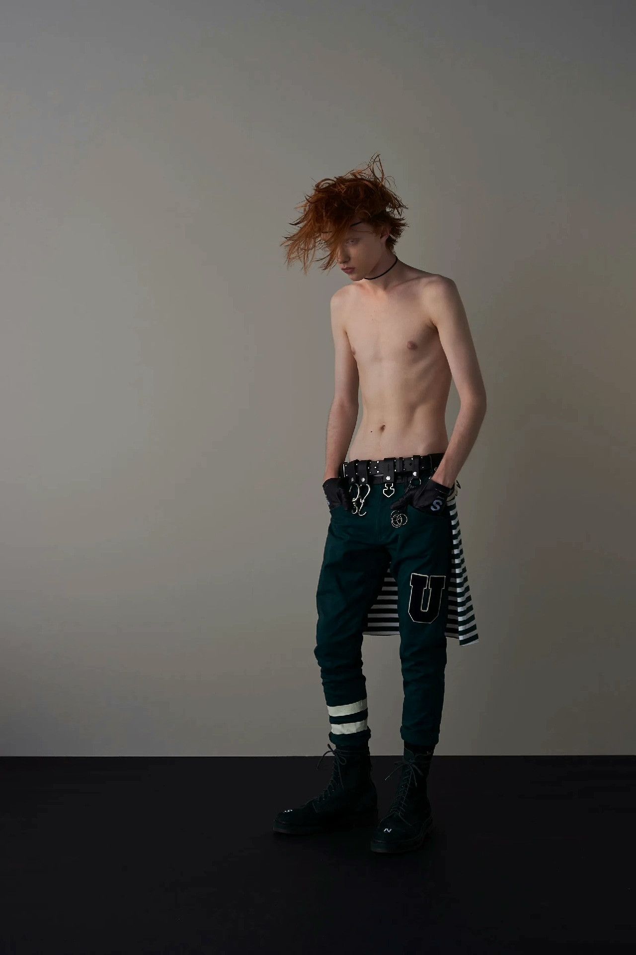 Undercover Undercover 18SS Leather Accent Pants Size US 26 / EU 42 - 3 Thumbnail