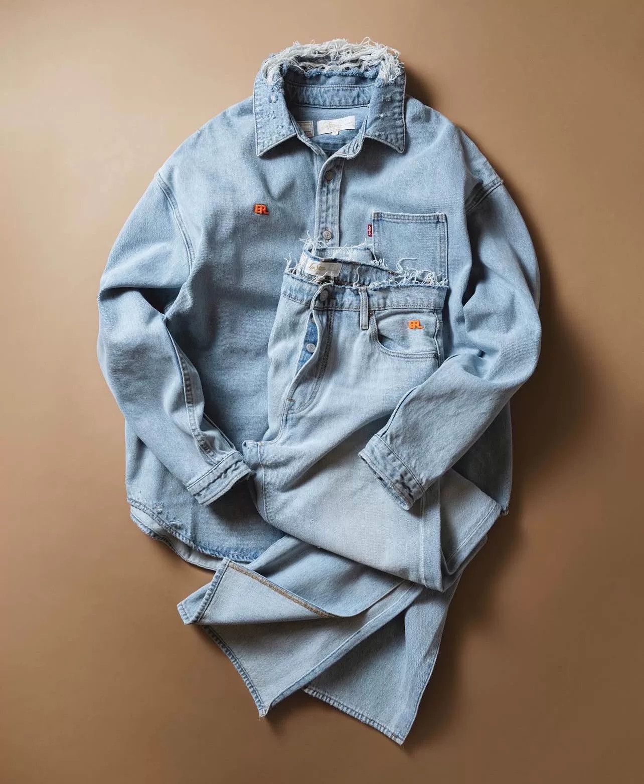 ERL ERL Levi's Collaboration Denim Shirt Size US L / EU 52-54 / 3 - 9 Thumbnail