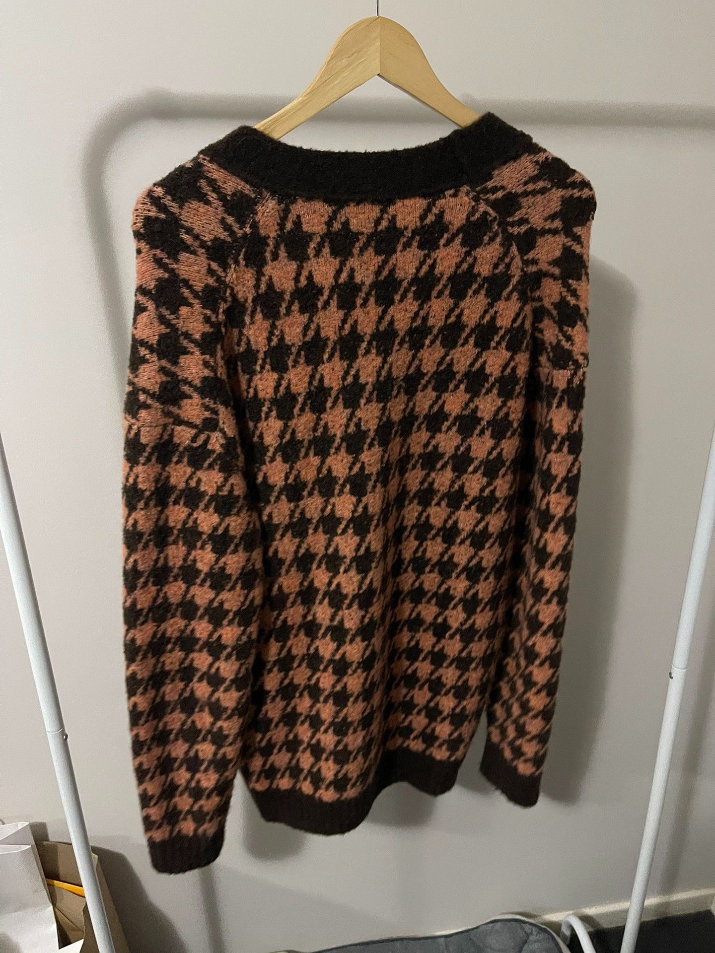 Nanushka Nanushka Argyle Oversized Shell Button Cardigan Size S / US 4 / IT 40 - 2 Thumbnail