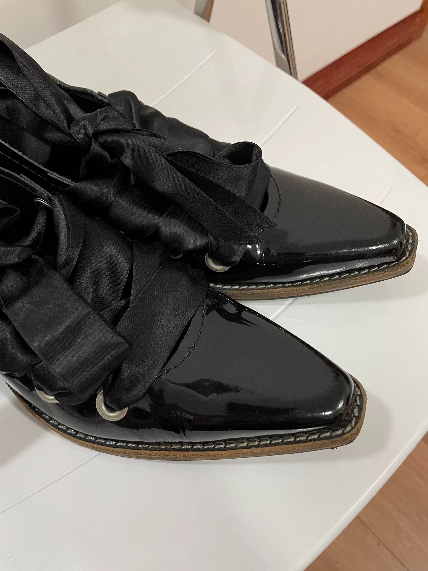Junya Watanabe Junya Watanabe Comme des Garçons Lace-Up Leather Shoes Size US 4.5 / IT 34.5 - 5 Thumbnail