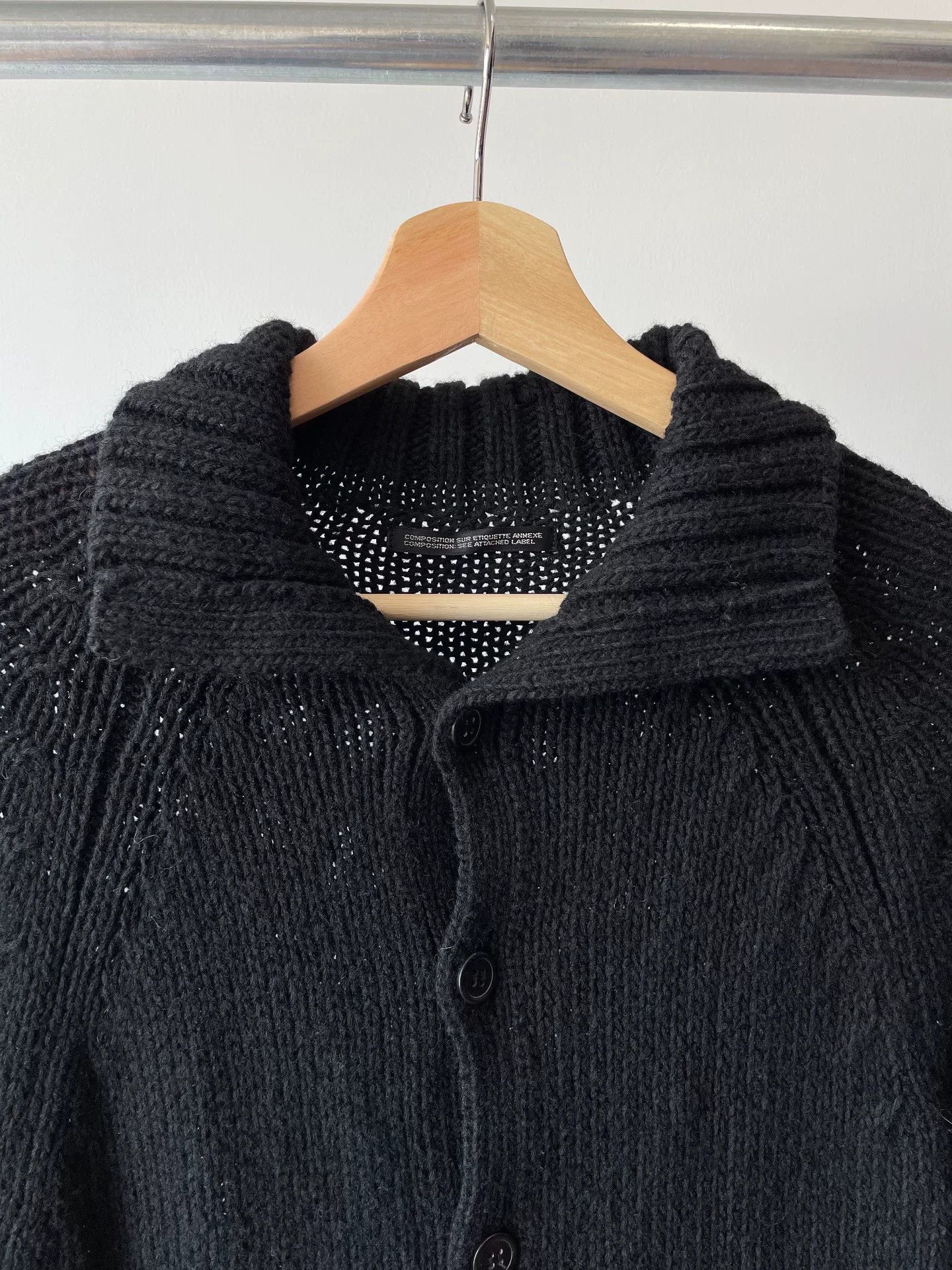 Yohji Yamamoto Yohji Yamamoto Noir Asymmetric Knit Cardigan Size L / US 10 / IT 46 - 2 Thumbnail